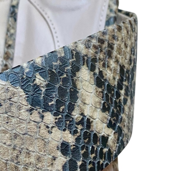 Cole Haan Adley Snake Print Leather Comfort Wedge Sandals Size 7B - Picture 13 of 14